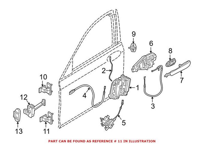 BMW Door Hinge = Front Driver Side Lower 41517420089